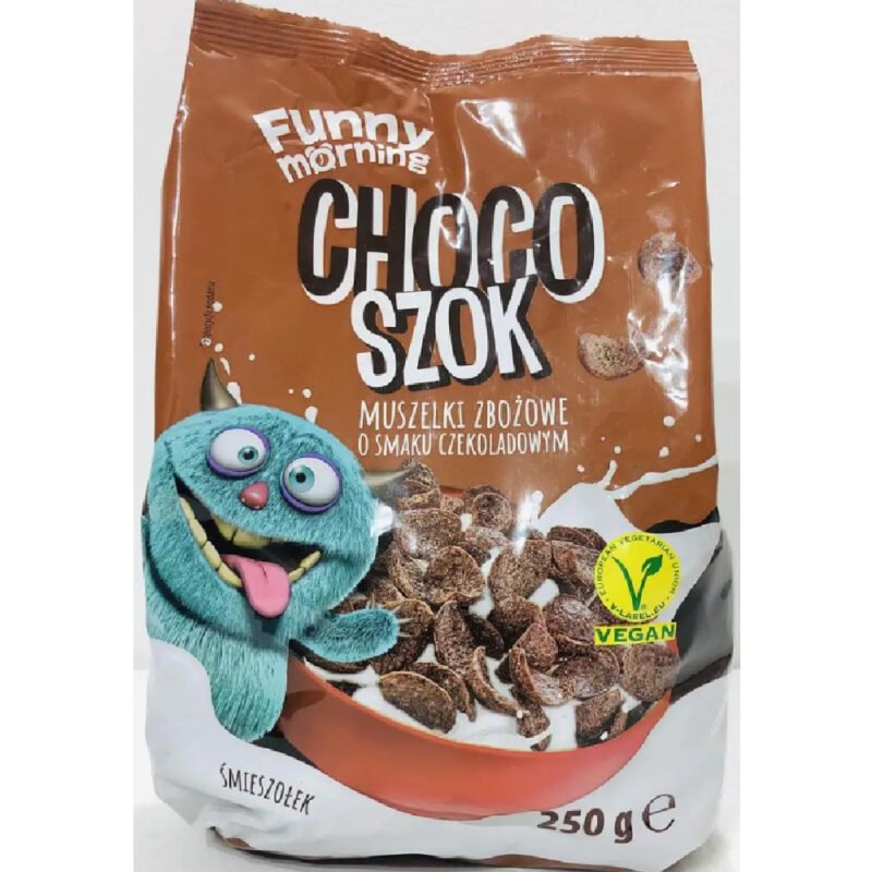 Шоколадні пластівці Funny morning Choco Szok 250г