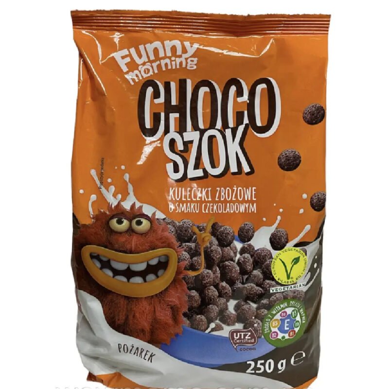 Шоколадні пластівці Funny morning Choco szok 250г