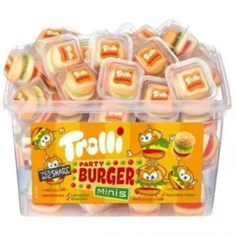 Желейні цукерки Міні - Бургери Trolli Mini Burger 600г
