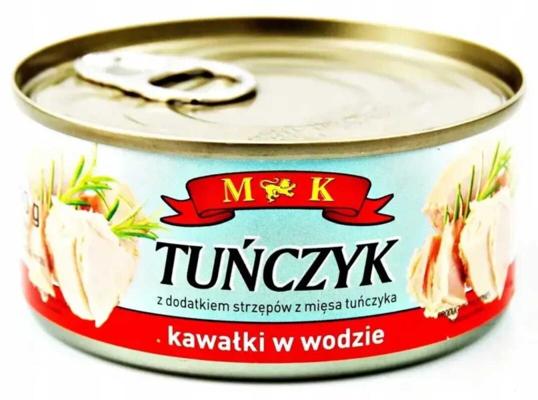 Тунець Шматочками у власному соку Tunczyk Kawalki w Wodzie M&K 170 г